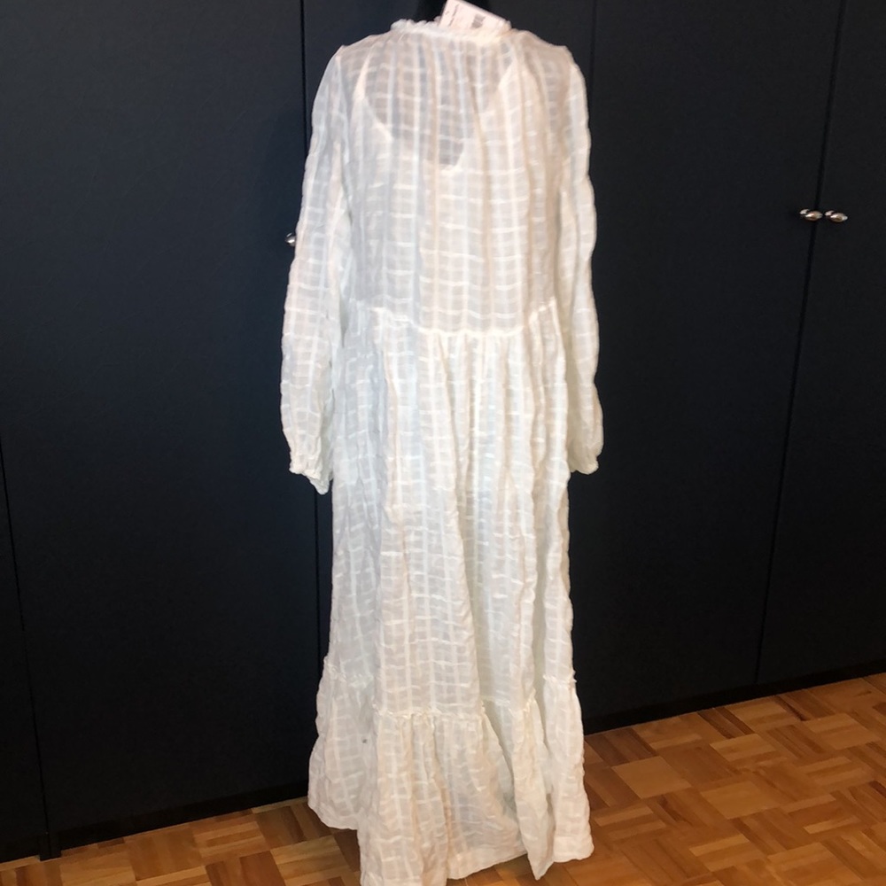 FREE PEOPLE white maxi boho dress size S - Picture 9 of 13